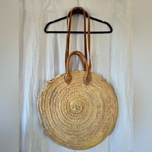 French Baskets | Round Straw French Tote